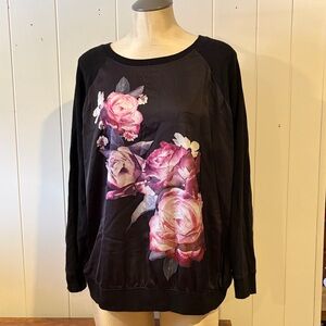 Torrid Floral Black Women's sweatshirt